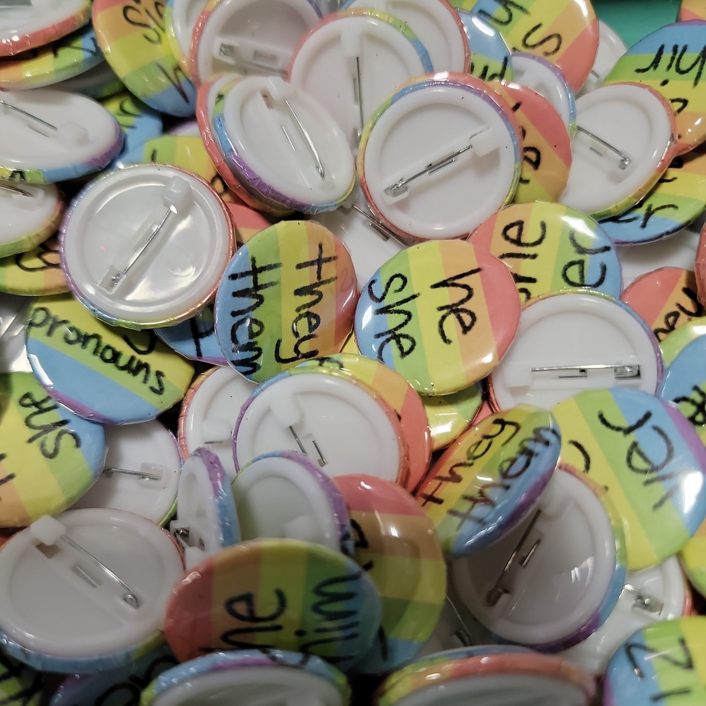 Pronoun Buttons