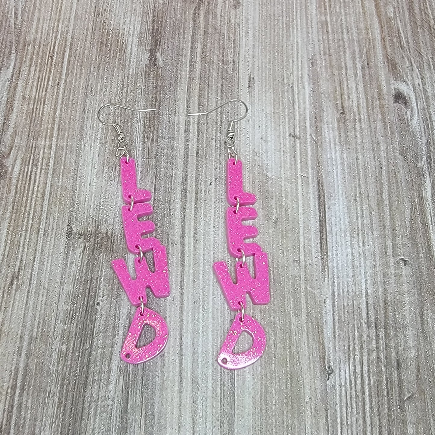 Word Earrings