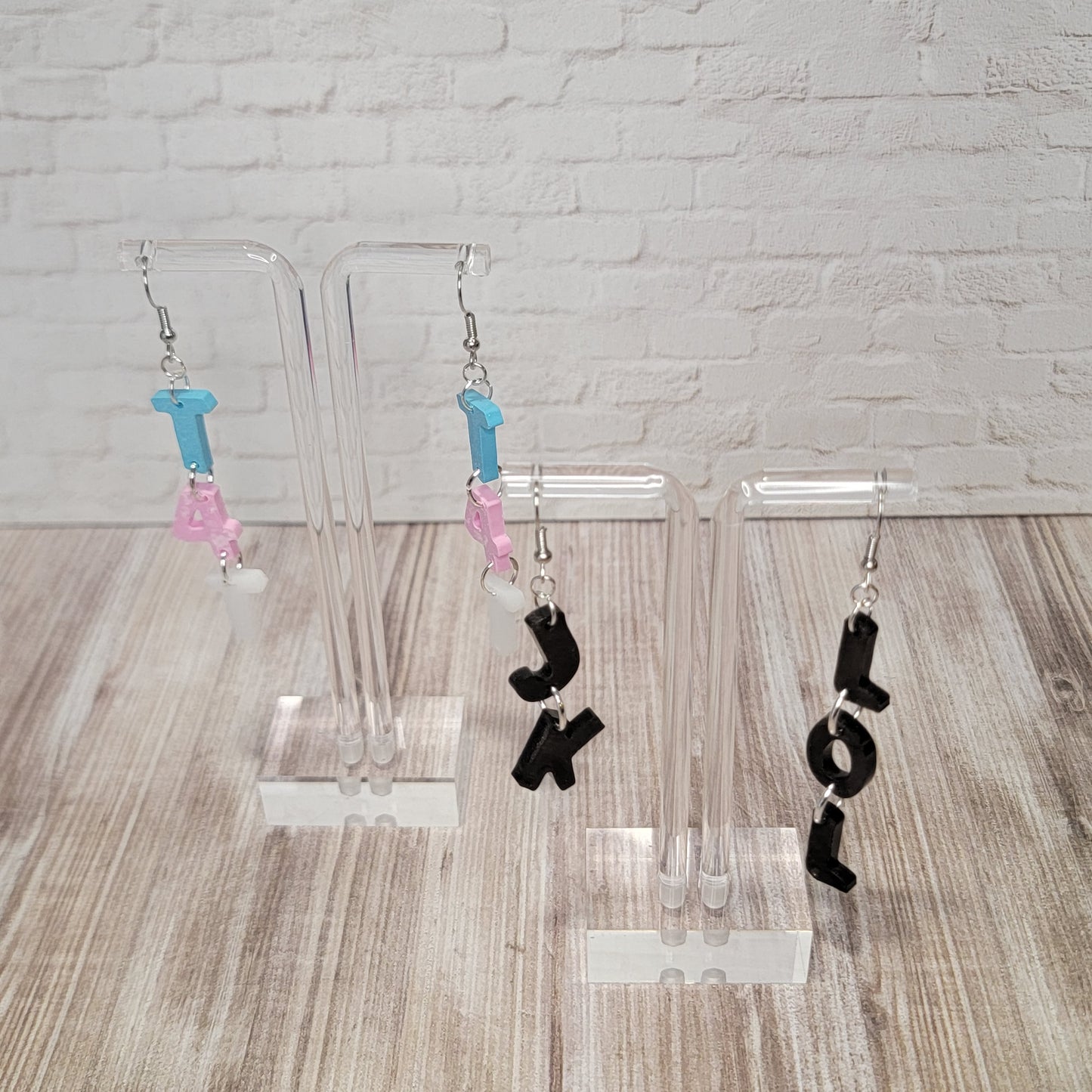 Word Earrings