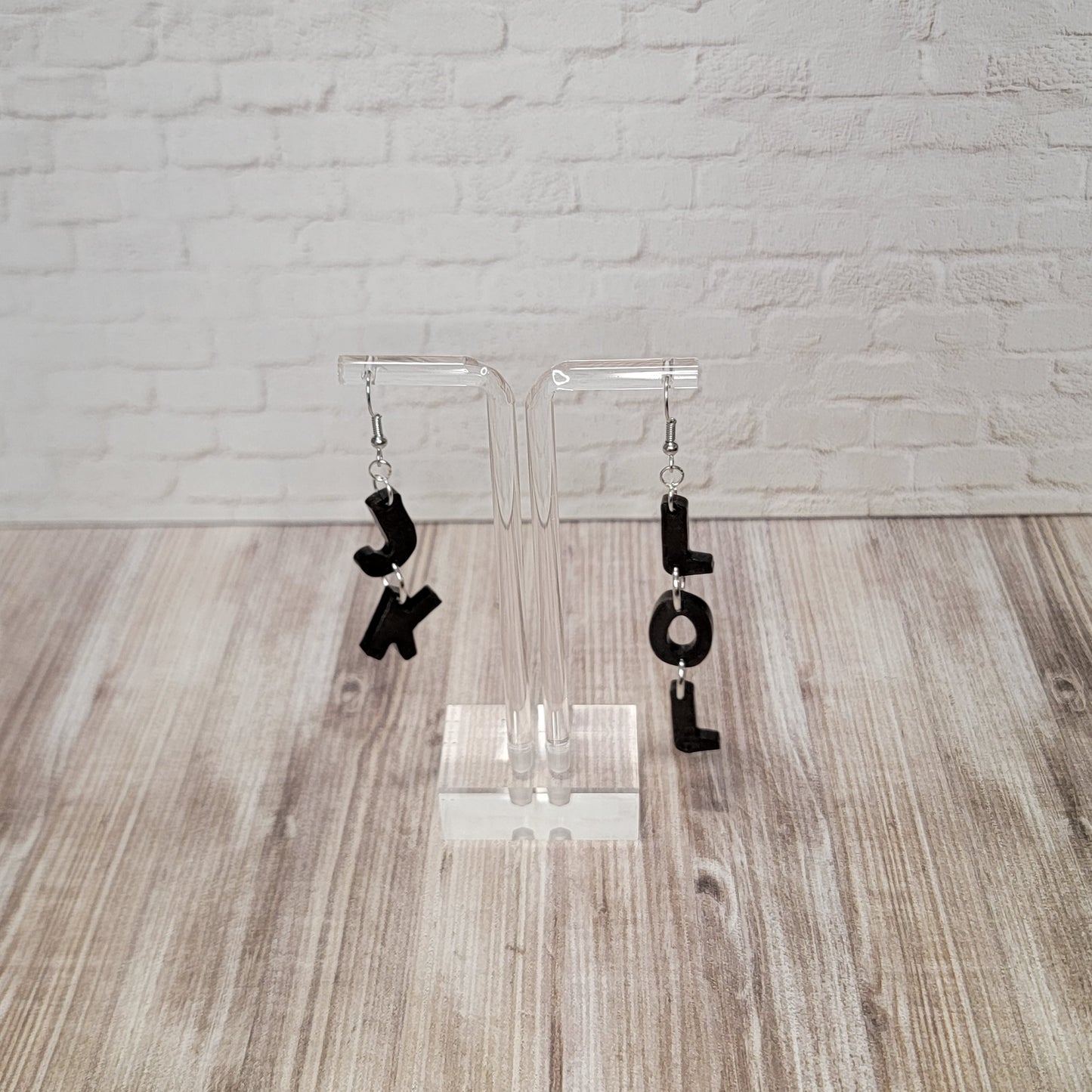 Word Earrings