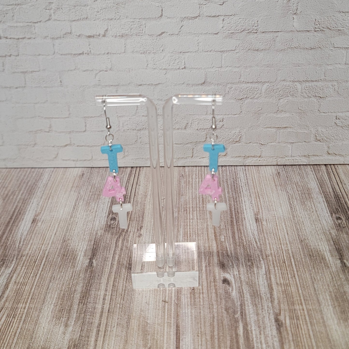 Word Earrings