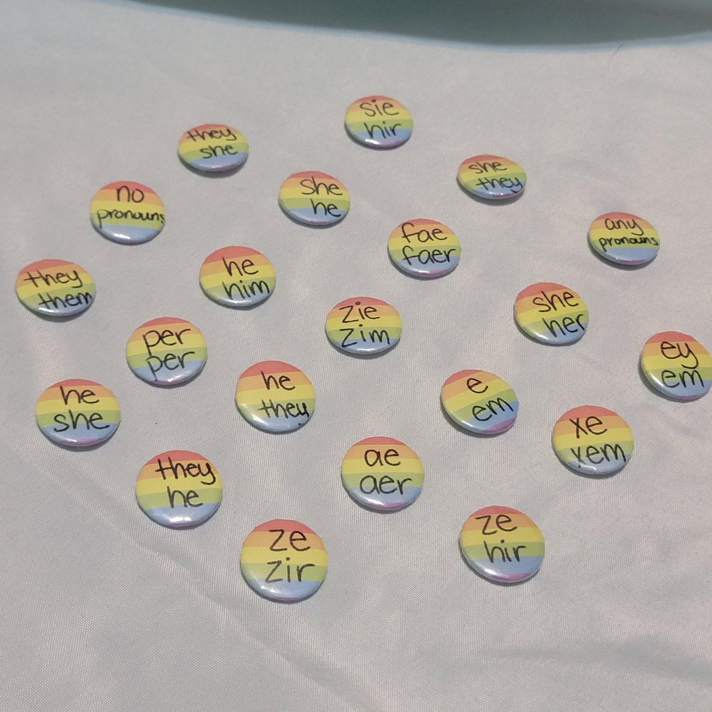 Pronoun Buttons