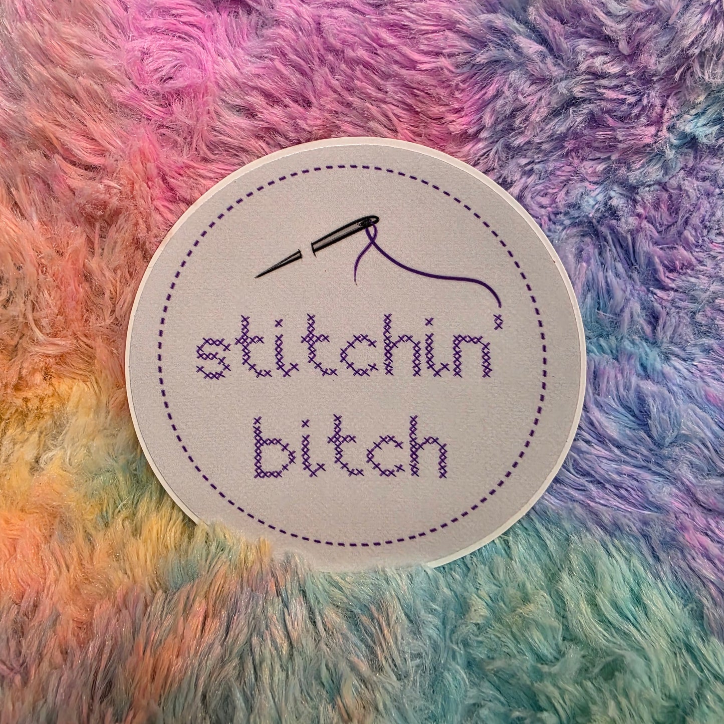 Stitchin' Bitch Sticker