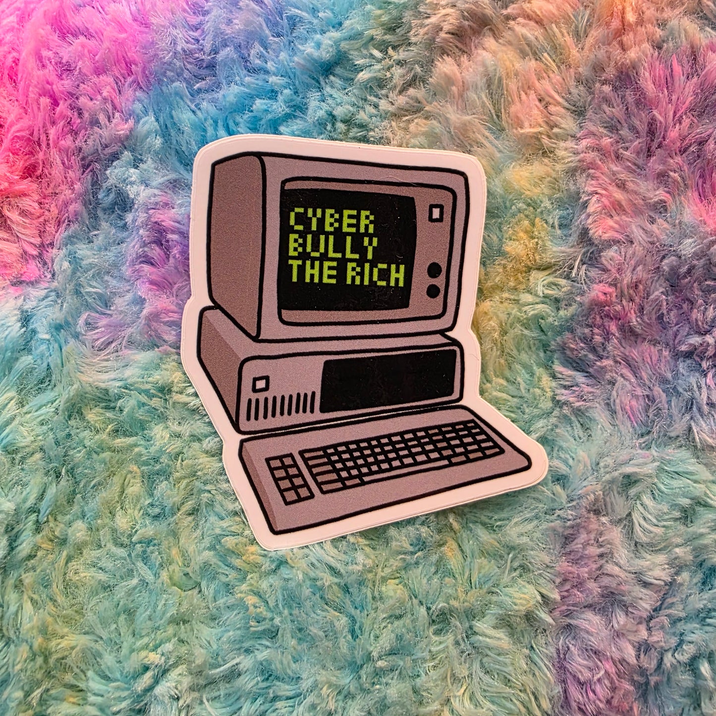 Cyberbully the Rich Sticker