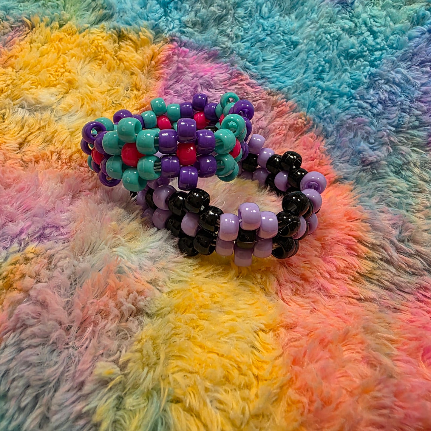 Flower Kandi Cuffs