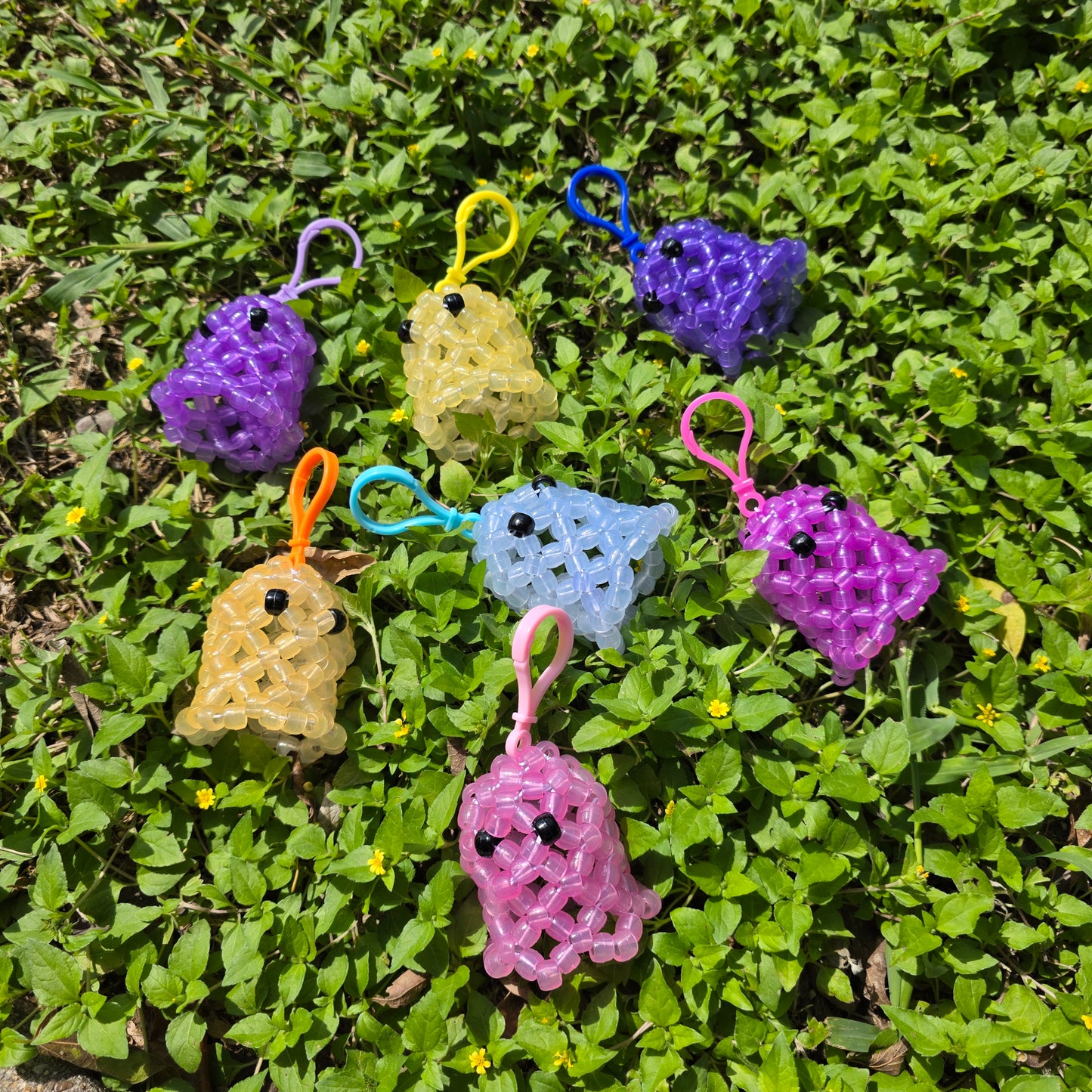 Color Changing Kandi Ghost Keychains