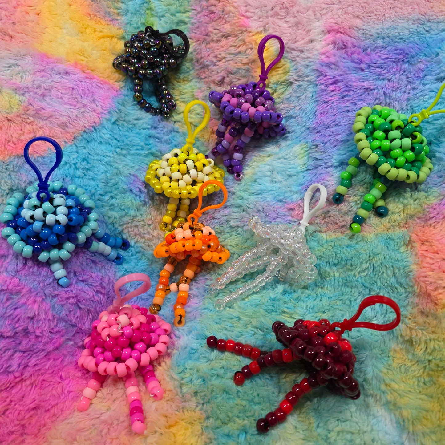 Kandi Jellyfish Keychains