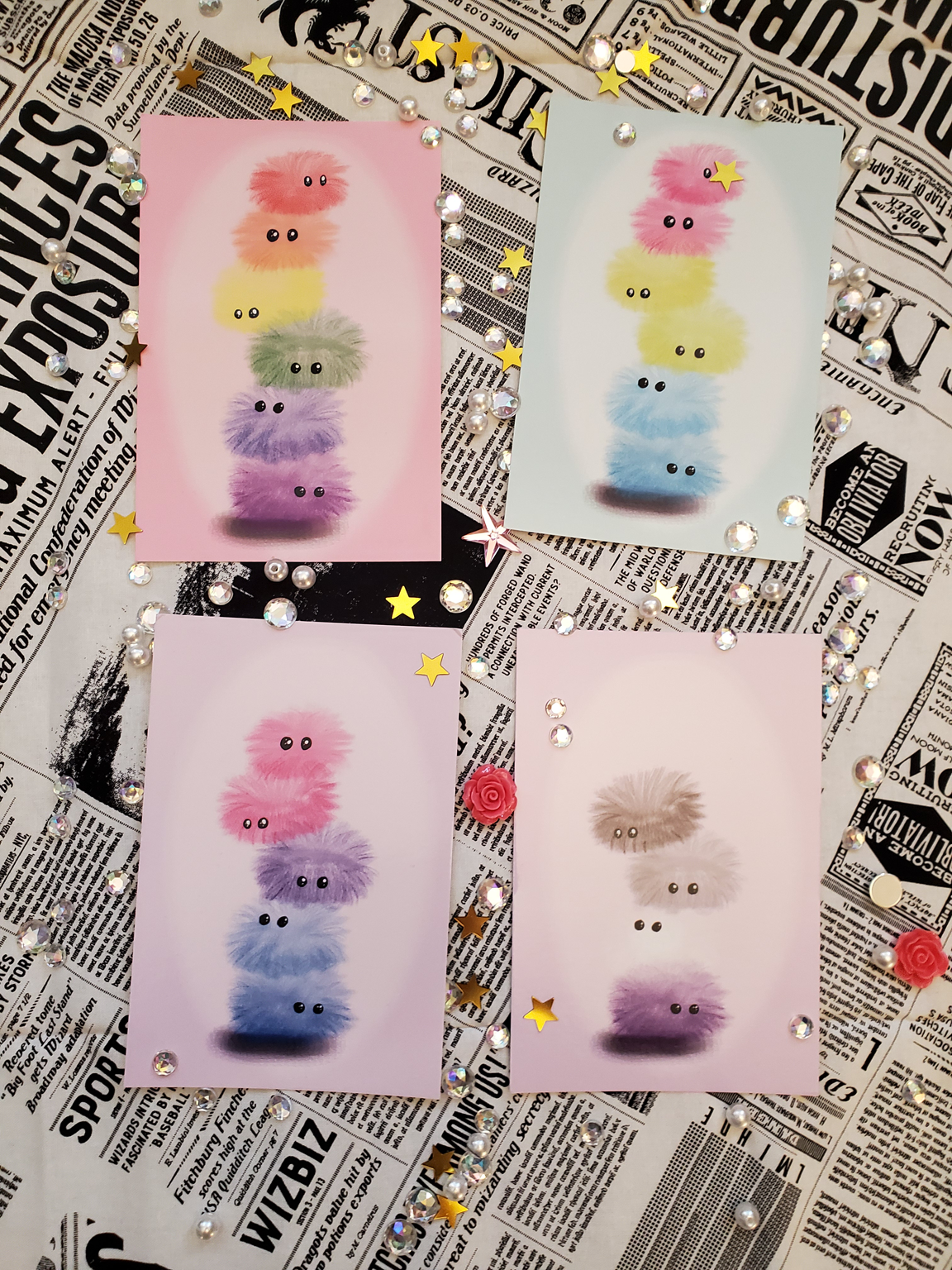 Pygmy Puff Pride Art Prints
