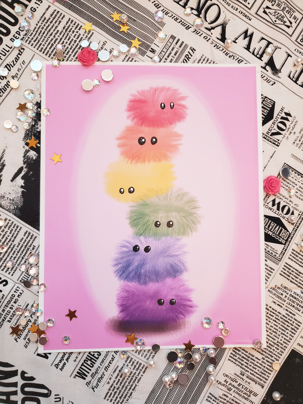 Pygmy Puff Pride Art Prints