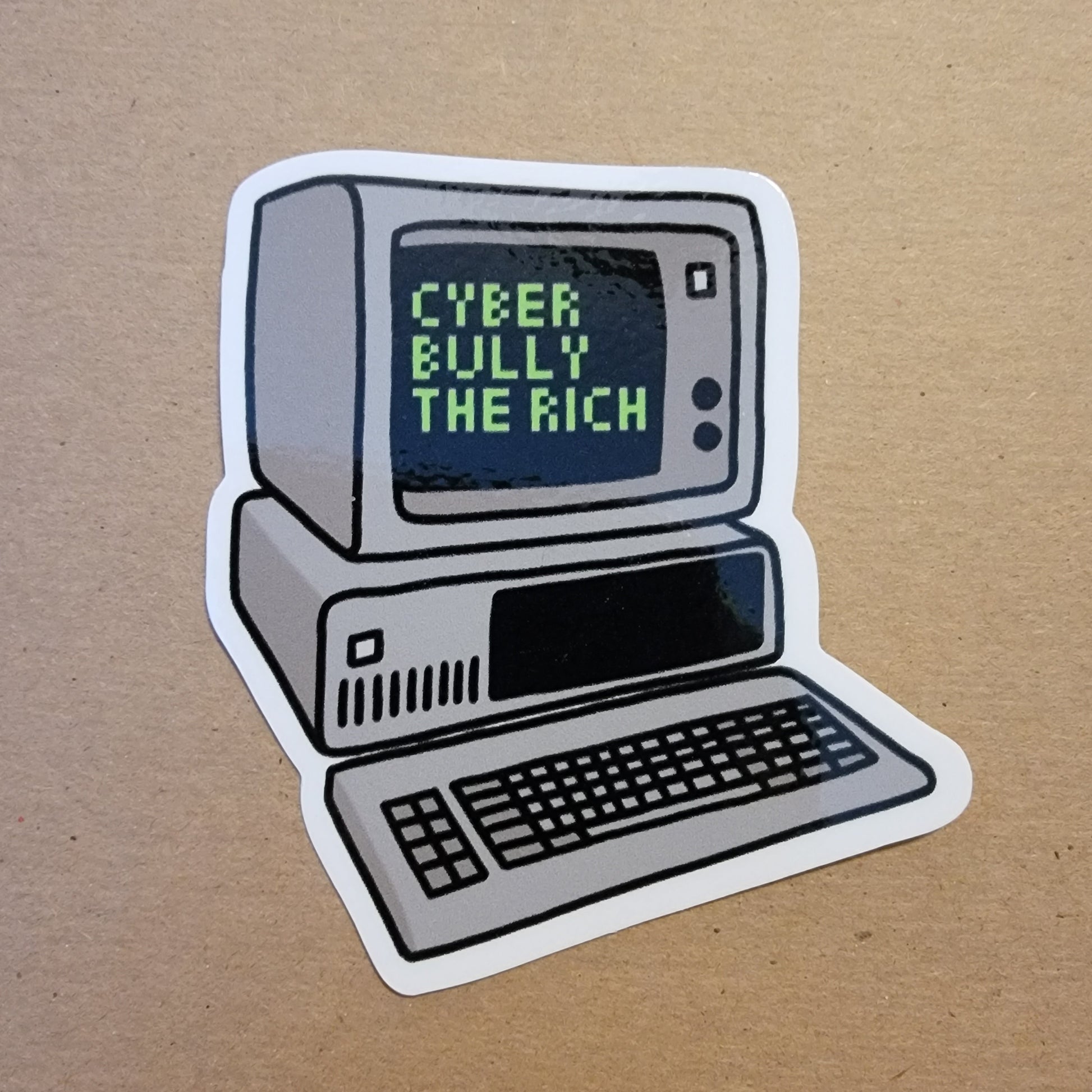 Cyberbully the Rich Sticker