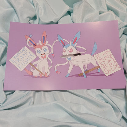 Trans Sylveon Art Print