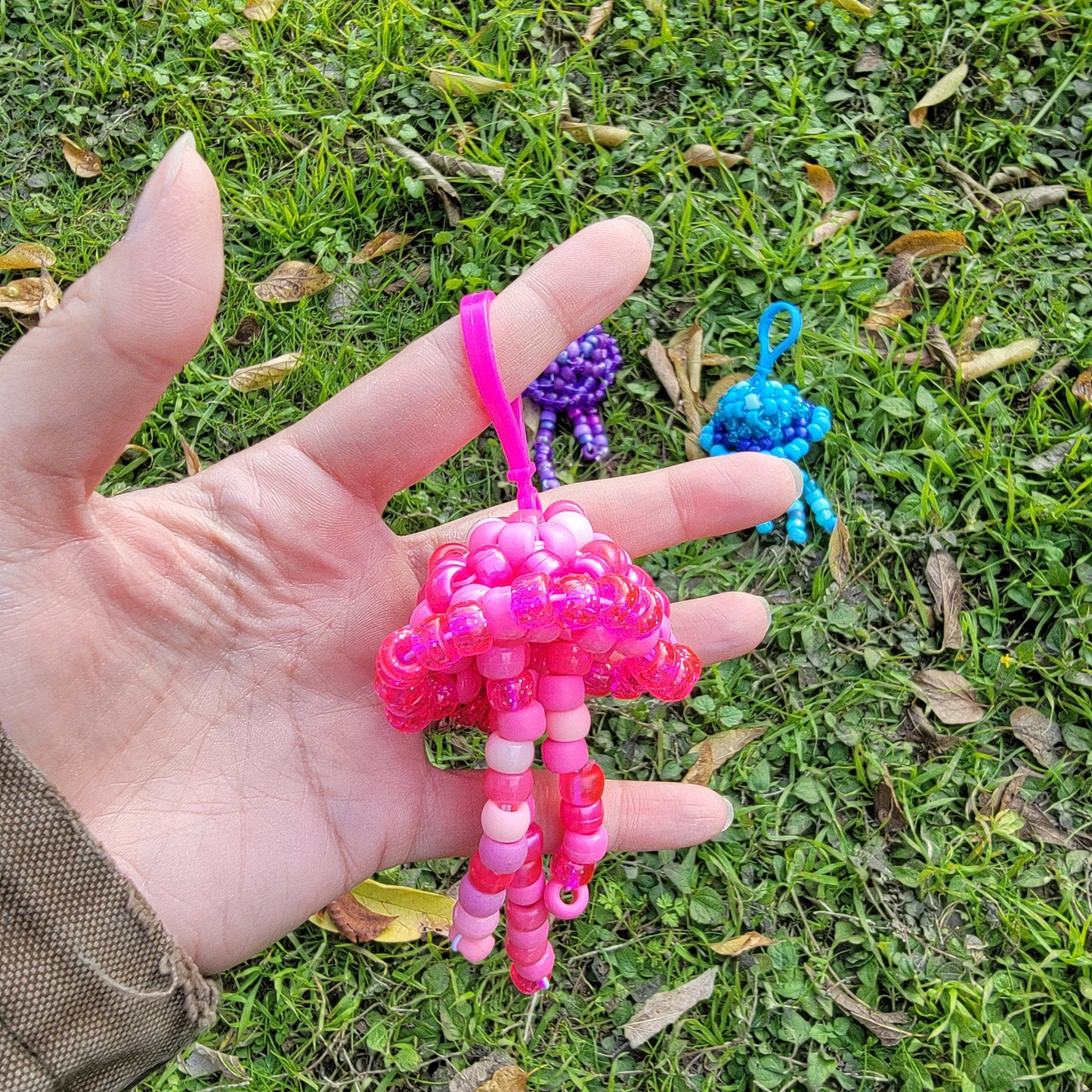 Kandi Jellyfish Keychains