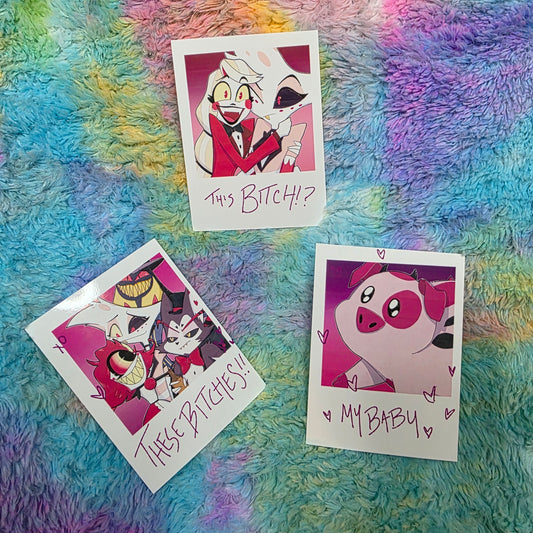 Hazbin Hotel Polaroids