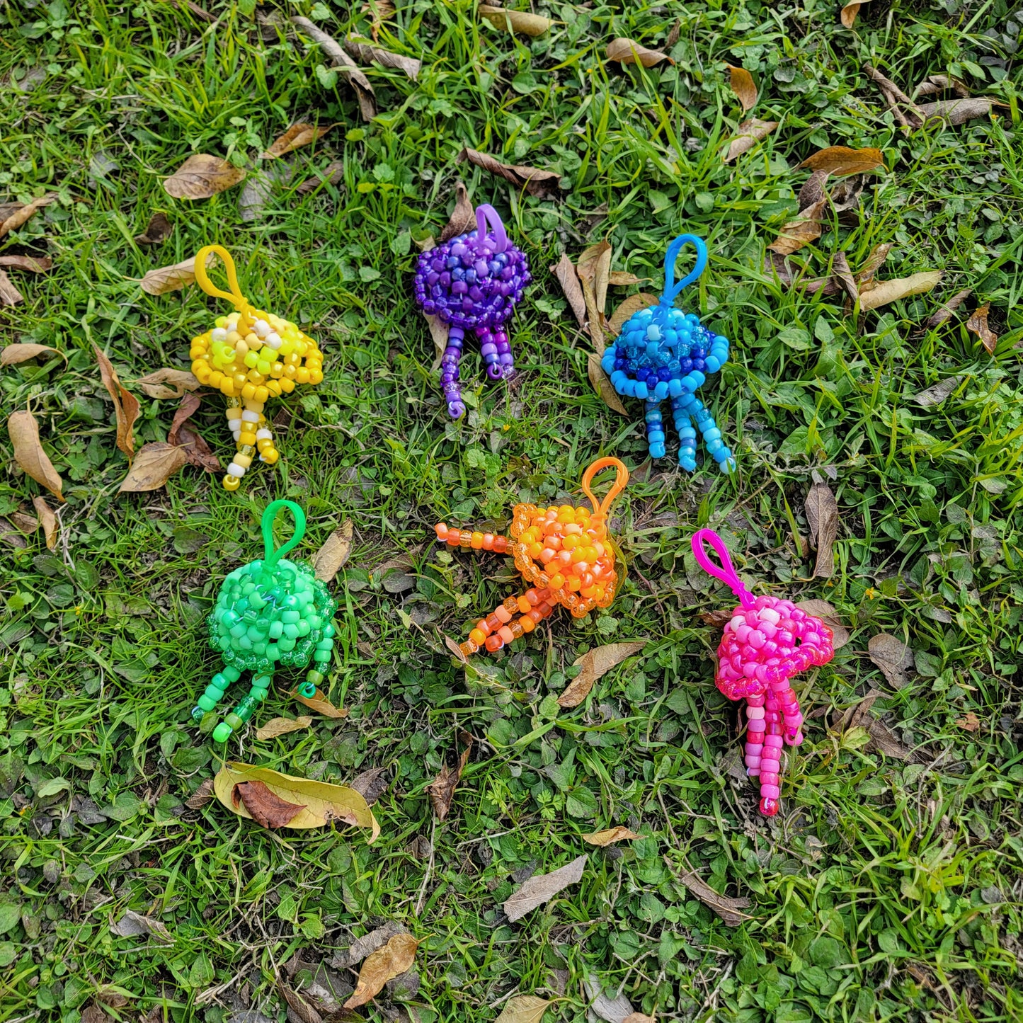 Kandi Jellyfish Keychains