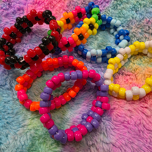Flower Kandi Cuffs