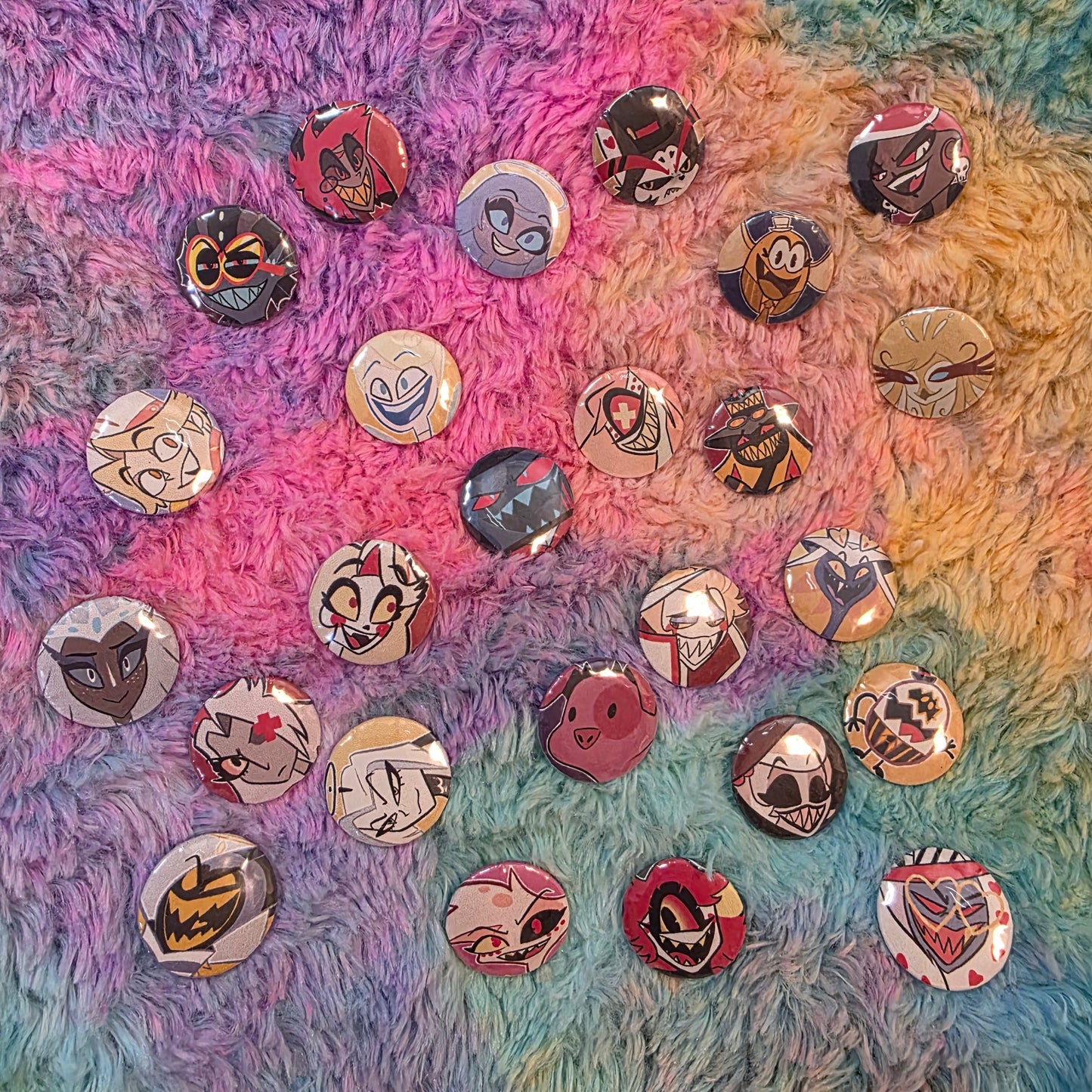 Hazbin Hotel Buttons