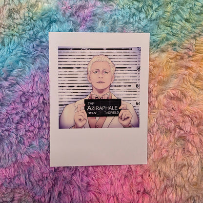 Good Omens Mugshots Polaroids