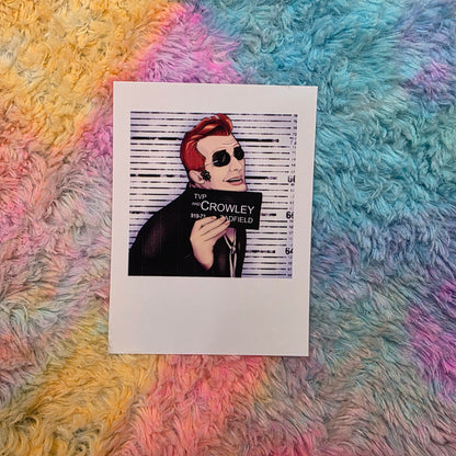 Good Omens Mugshots Polaroids