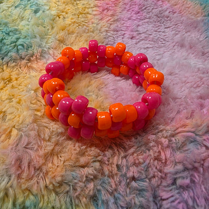 Flower Kandi Cuffs