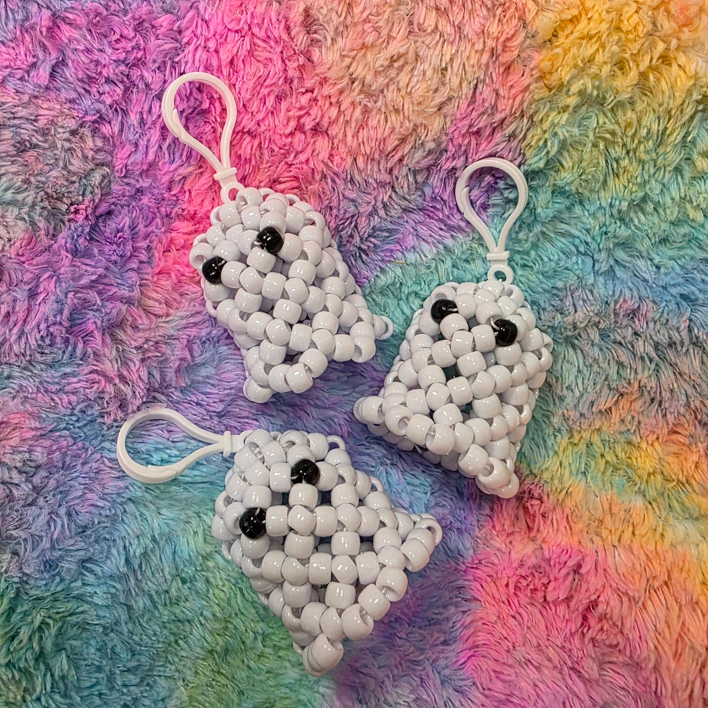 Kandi Ghost Keychains