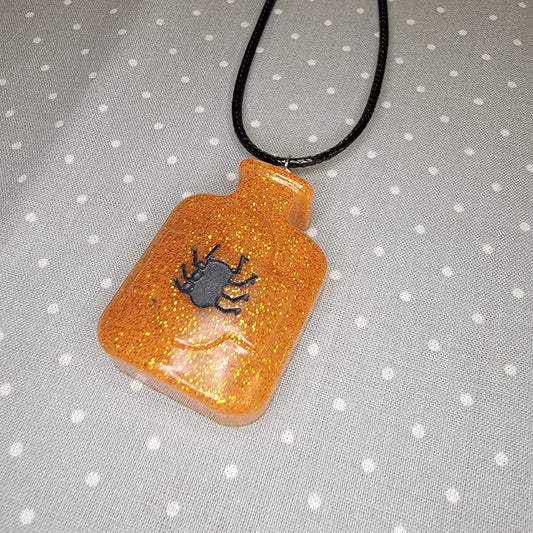 Orange Spider Potion Necklace